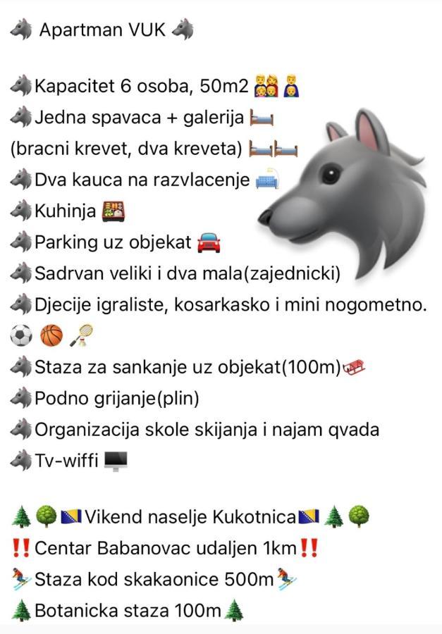 Basic Vuk Apartman Vlasic